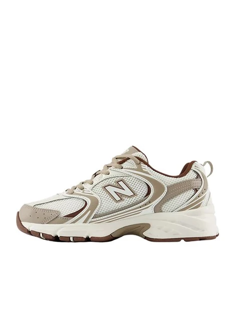 SNEAKERS BASSE IN MESH CON INSERTI A CONTRASTO DONNA BEIGE