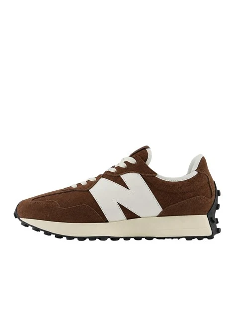 SNEAKERS BASSE IN CAMOSCIO CON DETTAGLI A CONTRASTO DONNA MARRONE