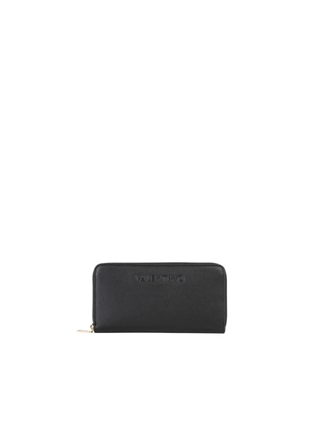 PORTAFOGLIO CON CHIUSURA A ZIP DONNA NERO