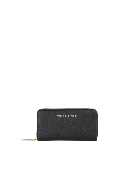 PORTAFOGLIO CON CHIUSURA PERIMETRALE A ZIP DONNA NERO