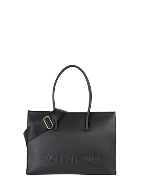 BORSA SHOPPING LOGO INCISO DONNA NERO