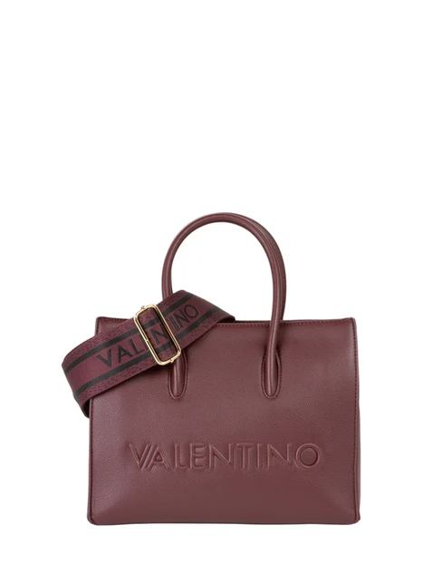 BORSA SHOPPING VBSA9U04 LOGO INCISO DONNA BORDEAUX
