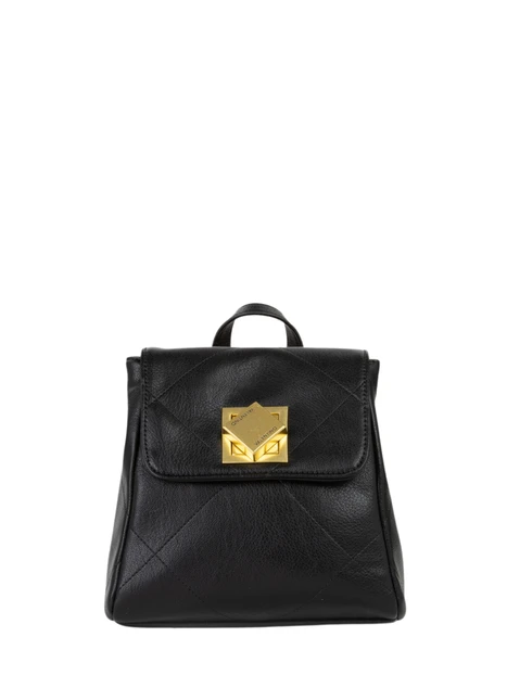 ZAINO VBSACZ22 TRAPUNTATO CON FIBBIA LOGO DONNA NERO