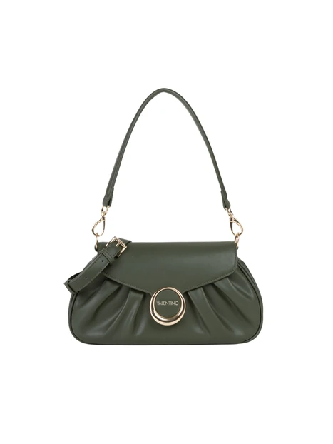 BORSA A TRACOLLA CON DETTAGLIO CIRCOLARE DONNA VERDE