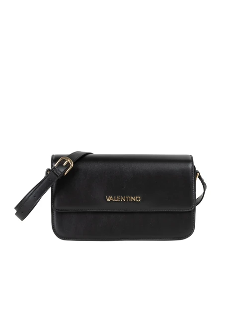 BORSA A TRACOLLA CON PATTINA DONNA NERO