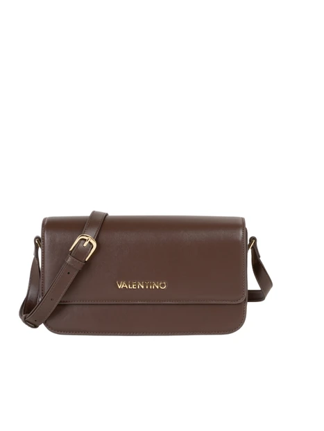 BORSA A TRACOLLA CON PATTINA DONNA MARRONE