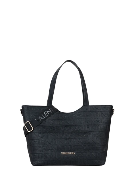 BORSA SHOPPING LOGO ALL-OVER DONNA NERO