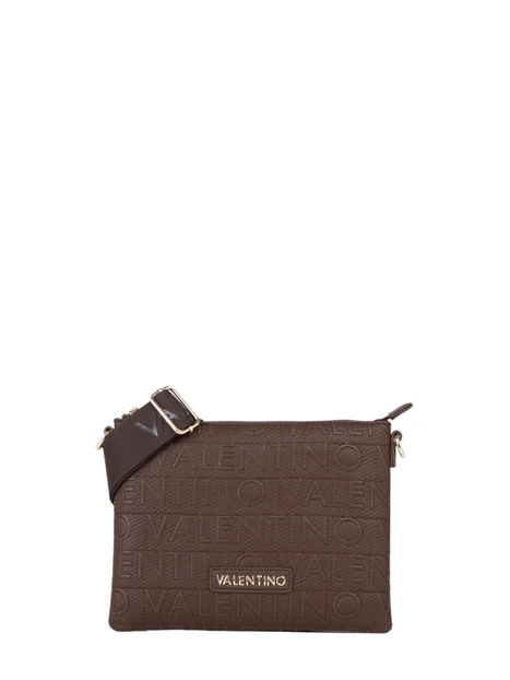POCHETTE LOGO ALL-OVER DONNA MARRONE