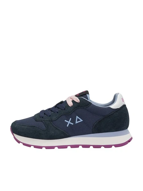 SNEAKERS BASSE Z46201 CON LACCI DONNA BLU