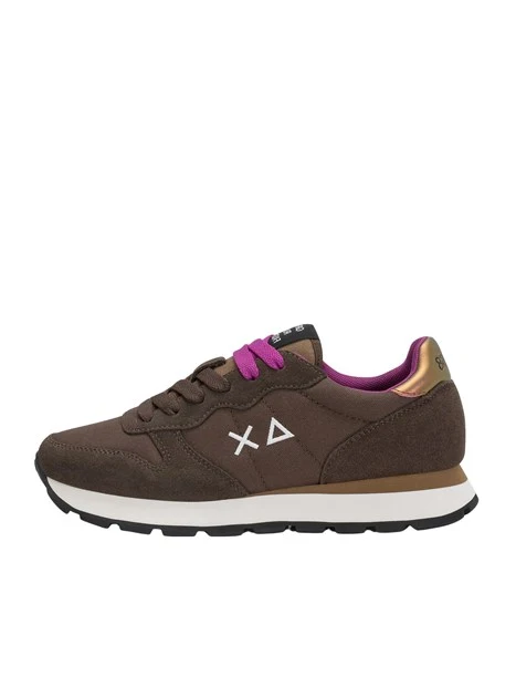 SNEAKERS BASSE Z46201 CON LACCI DONNA MARRONE