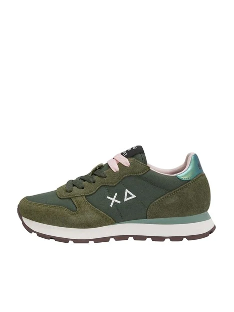 SNEAKERS BASSE Z46201 CON LACCI DONNA VERDE