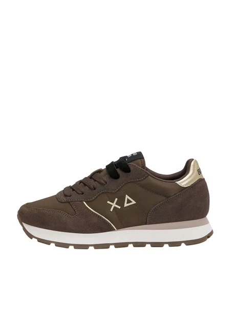 SNEAKERS BASSE Z46202 CON LACCI DONNA MARRONE