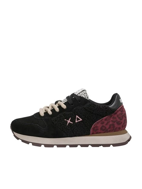SNEAKERS BASSE Z46208 ANIMALIER DONNA NERO