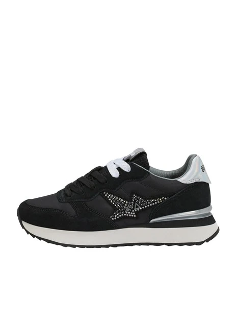 SNEAKERS PLATFORM Z46223 CON STRASS DONNA NERO