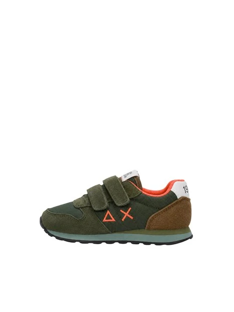 SNEAKERS BASSE CON STRAPPI BAMBINO VERDE