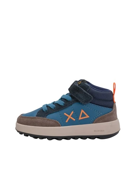 SNEAKERS ALTE Z46335B MIDI CON STRAPPO BAMBINO BLU