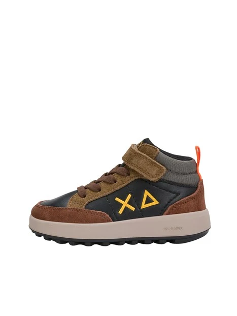 SNEAKERS ALTE Z46335B MIDI CON STRAPPO BAMBINO MARRONE