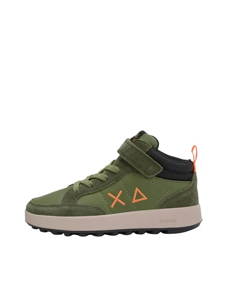 SNEAKERS ALTE Z46335K MIDI CON STRAPPO BAMBINO VERDE