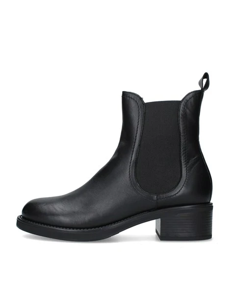 STIVALETTI TACCO ALTO CHELSEA CON INSERTO ELASTICO DONNA NERO