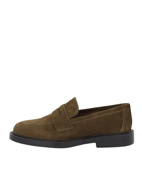 MOCASSINI IN CAMOSCIO DONNA VERDE
