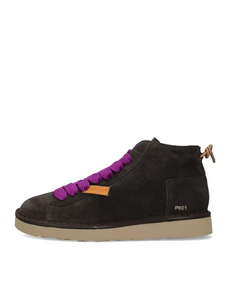 SNEAKERS ALTE P001 DONNA MARRONE
