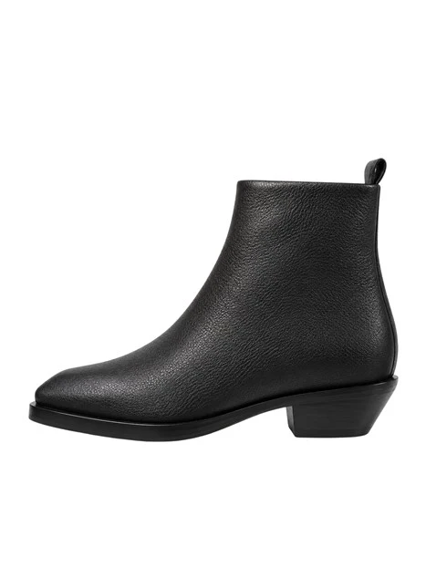 STIVALETTI TACCO BASSO 40705 DONNA NERO