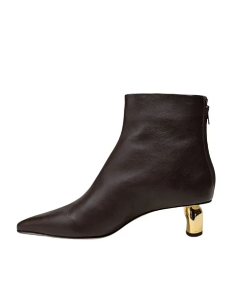 STIVALETTI TACCO ALTO 40749 DONNA MARRONE