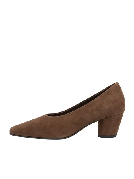 DÉCOLLETÉ 40756 IN PELLE DONNA MARRONE