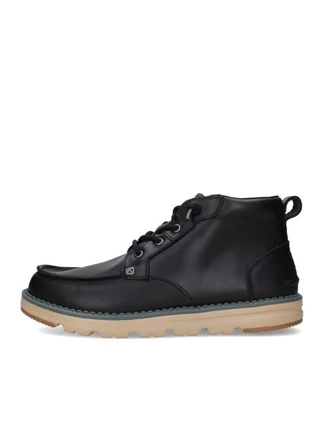 SNEAKERS ALTE CON LACCI ELASTICI UOMO NERO