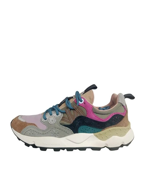 SNEAKERS PLATFORM TOMAIA MULTICOLOR DONNA MARRONE