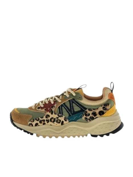 SNEAKERS PLATFORM LEOPARDATO DONNA MARRONE