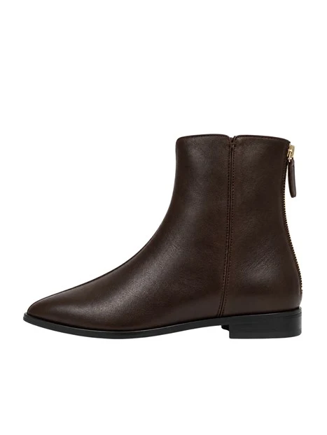 STIVALETTI TACCO BASSO A1221 DONNA MARRONE