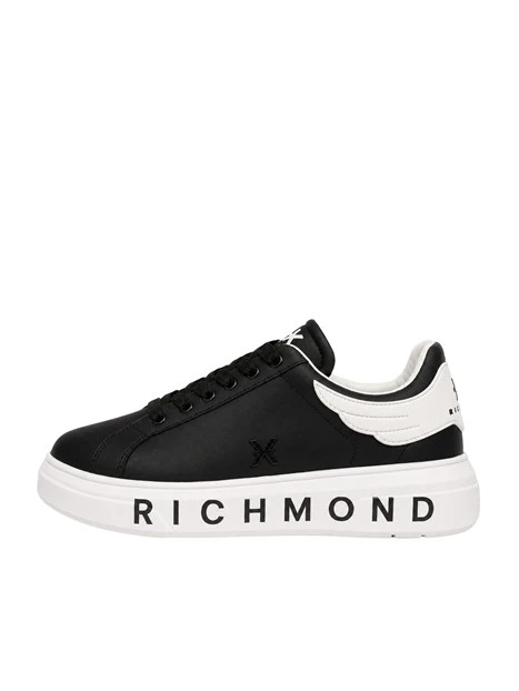 SNEAKERS PLATFORM LOGO A CONTRASTO UOMO NERO