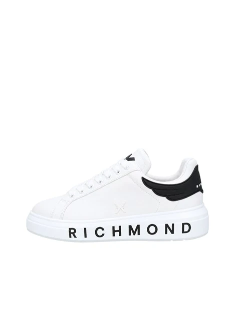 SNEAKERS PLATFORM LOGO A CONTRASTO UOMO BIANCO
