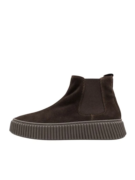 STIVALETTI TACCO BASSO CHELSEA 999-RA DONNA MARRONE