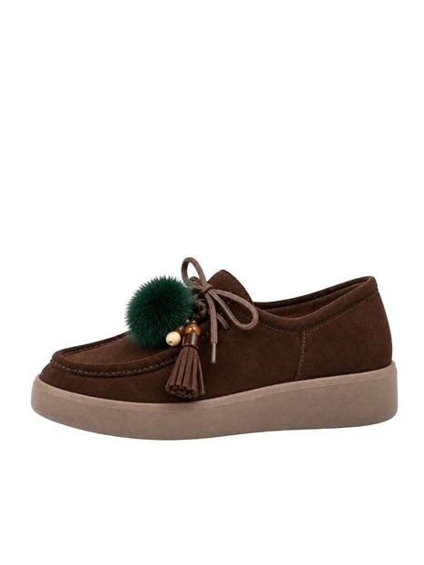 STRINGATE COMFORT 50-ST CON PERLINE DONNA MARRONE