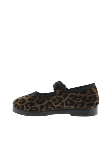 BALLERINE 1080117 STAMPA LEOPARDATA BAMBINA MARRONE