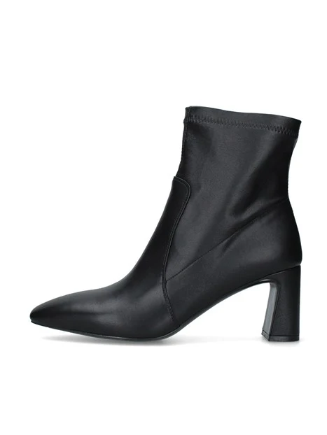 STIVALETTI TACCO ALTO CON SILHOUETTE AFFUSOLATA DONNA NERO