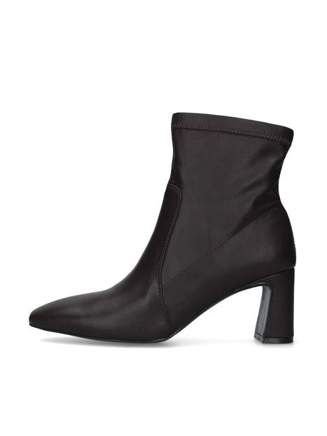 STIVALETTI TACCO ALTO CON SILHOUETTE AFFUSOLATA DONNA MARRONE