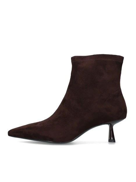 STIVALETTI TACCO BASSO E SOTTILE DONNA MARRONE