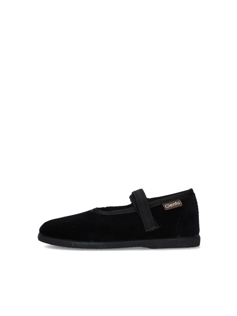 BALLERINE CON CINTURINO A STRAP BAMBINA NERO