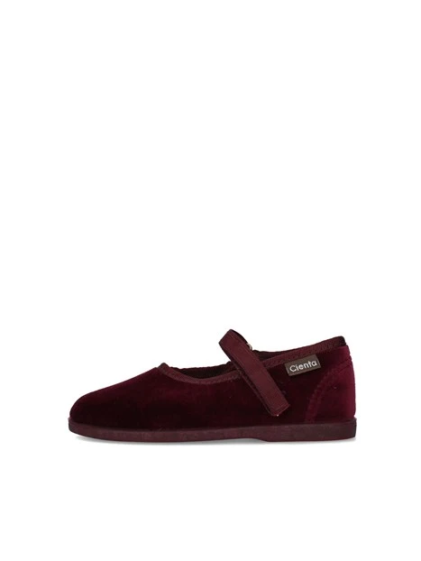 BALLERINE CON CINTURINO A STRAP BAMBINA BORDEAUX
