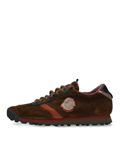 SNEAKERS BASSE CON LACCI TREKKING UOMO MARRONE