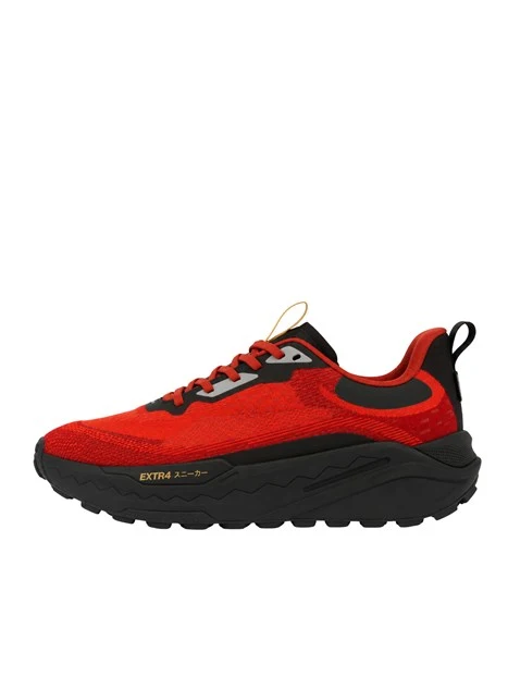 SNEAKERS BASSE IN TESSUTO CON MEMBRANA GORE-TEX E FONDO AMMORTIZZATO UOMO ROSSO