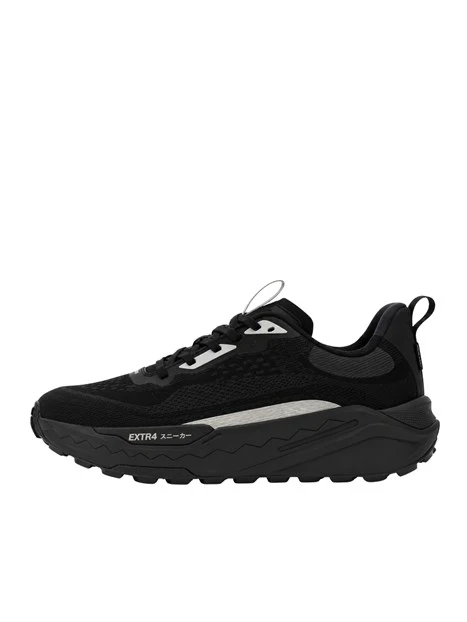 SNEAKERS BASSE IN TESSUTO CON MEMBRANA GORE-TEX E FONDO AMMORTIZZATO UOMO NERO