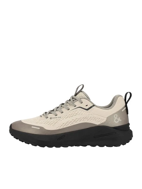 SNEAKERS BASSE IN NYLON CON MEMBRANA GORE-TEX E FONDO AMMORTIZZATO DONNA BEIGE