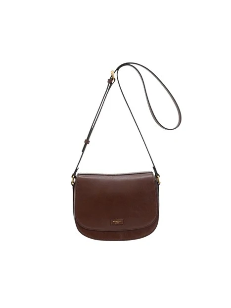 BORSA A TRACOLLA IN PELLE DAKATA DONNA MARRONE