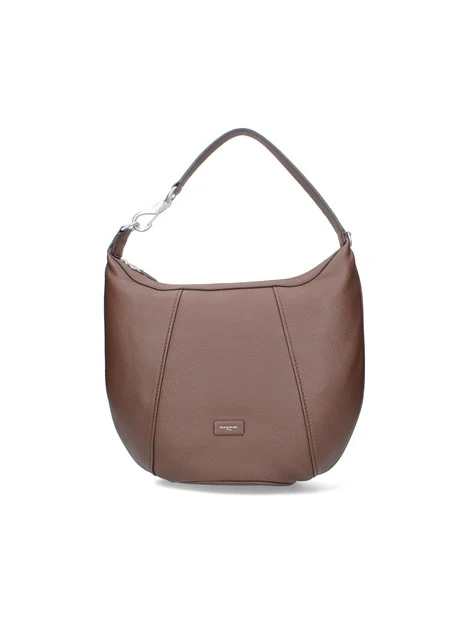 BORSA A SPALLA HOBO IN PELLE CON TRACOLLA DONNA CUOIO