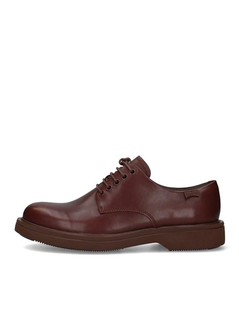 STRINGATE DERBY CON SUOLA AMPIA UOMO MARRONE
