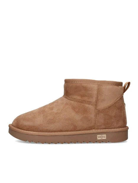 STIVALETTI TACCO BASSO IMBOTTITI DONNA BEIGE